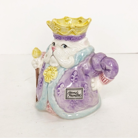 Fitz & Floyd kittens of Knightsbridge gentleman, caller vintage, planta, 1988 - Picture 8 of 11